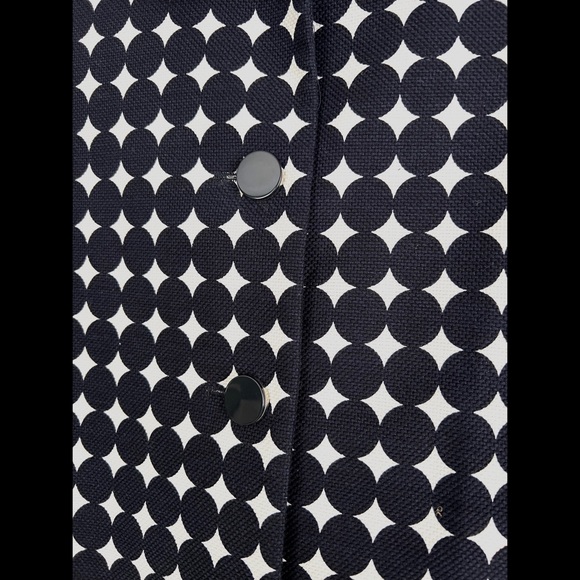 Talbots 50’s 60’s Mod Circle Pattern Blazer Size 10 Petite - Picture 3 of 11